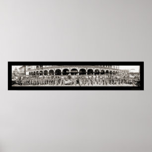 Motorcycles Venice, CA Photo 1910 Poster