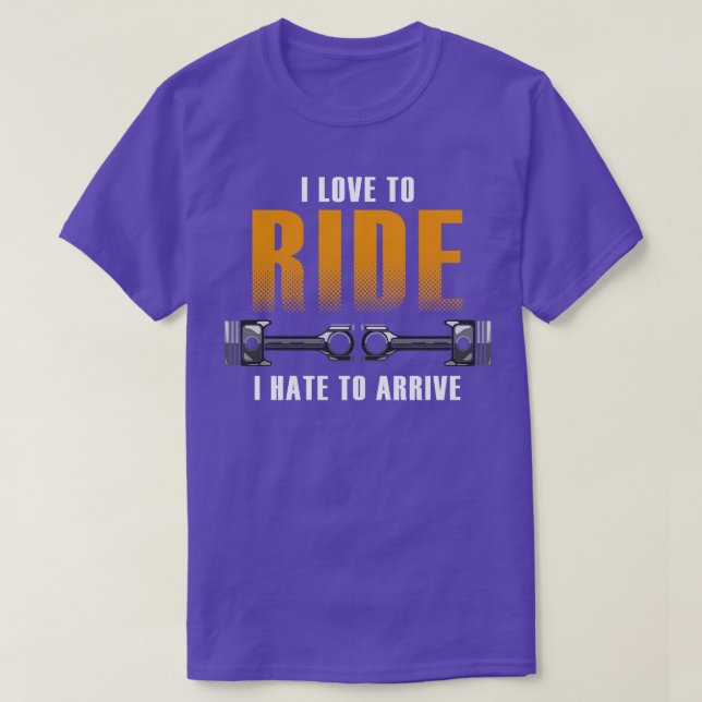 Motorcycling with Girlfriend T-Shirt (Design Front)