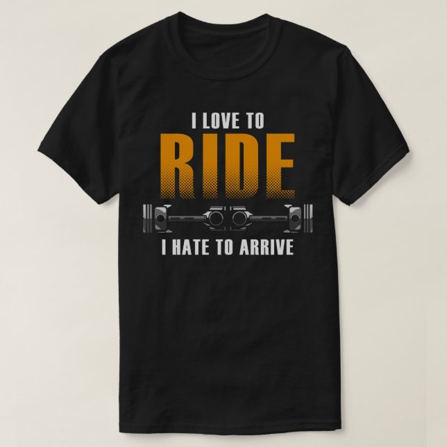 Motorcycling with Girlfriend T-Shirt (Design Front)