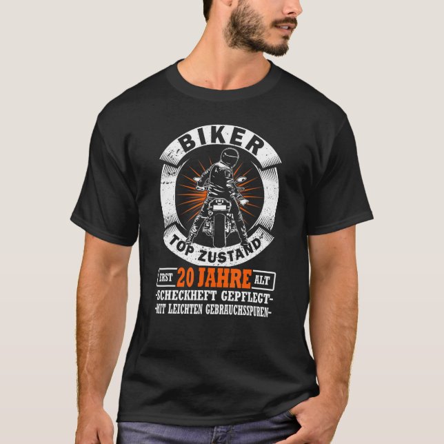 Motorcyclist 20th Birthday Biker Top Condition (Front)
