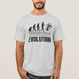 Motorcyclist Evolution - Vintage Retro T-Shirt