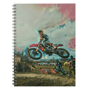 Motorcyclist gifts notebook