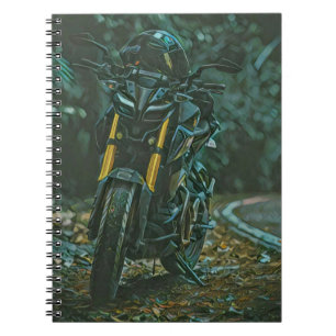 Motorcyclist gifts notebook