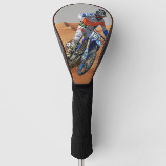 Motorcyclist Jumping in the Desert Golf Head Cover