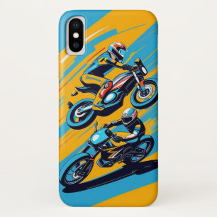 Motorcyclist Leaning into a Sharp Turn Case-Mate iPhone Case