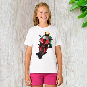 Motorcyclist On A Red Motorbike T-Shirt