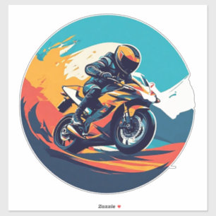 Motorcyclist Racing