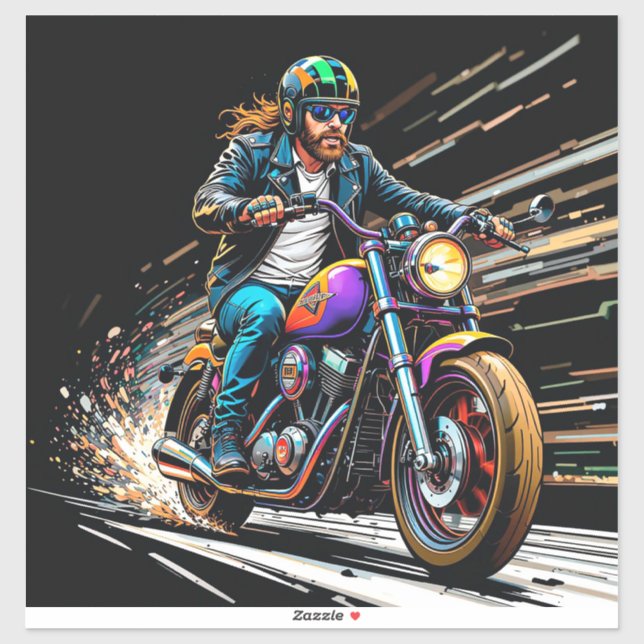 Motorcyclist Racing (Sheet)