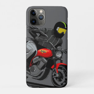 Motorcyclist Riding Through Action-Packed Street Case-Mate iPhone Case