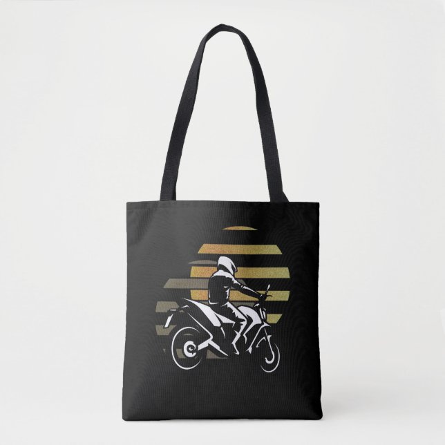 Motorcyclist Tote Bag (Front)