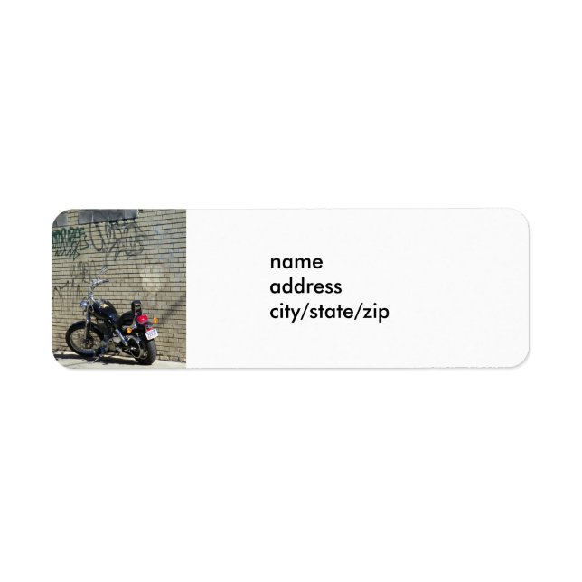 MOTORCYLE / GRAFFITI LABEL (Front)