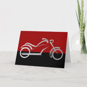 motorcyle motorbike bike biker card