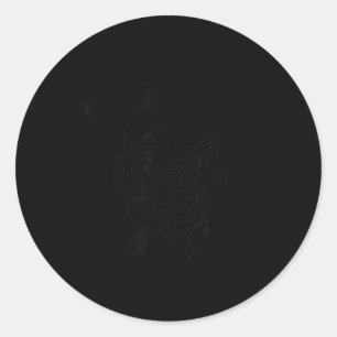 Motörhead – Flat Warpig Black On Lemon  Classic Round Sticker