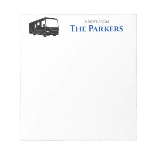 Motorhome / Camper / RV - Personalised Notepad