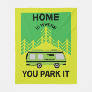 Motorhome Camping   Camping Motorhomes   RV Mug Me Fleece Blanket