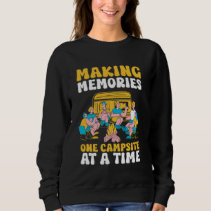 Motorhome Camping Retro Caravan Rv Trailer Making Sweatshirt
