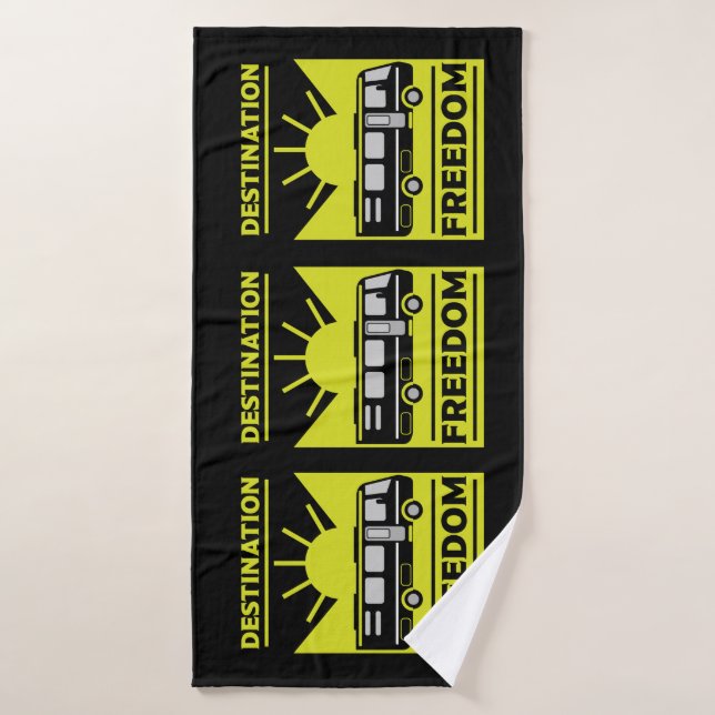 Motorhome Camping RV Freedom   Bath Towel (Bath Towel)