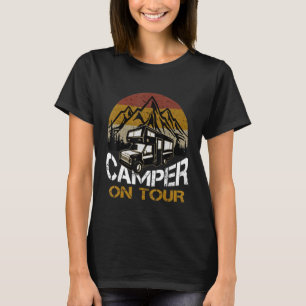 Motorhome Caravan Camping On Tour Wagon Women Chil T-Shirt