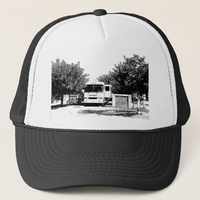 Motorhome in RV Park Trucker Hat (Front)