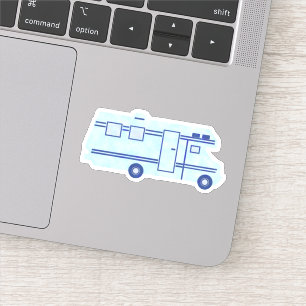 Motorhome RV Camper Travel Van Cute Lt Blue Paint
