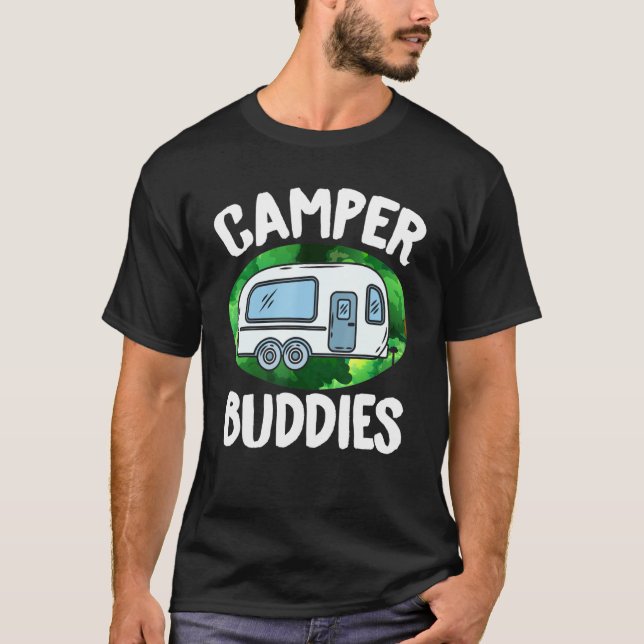 Motorhome Rv Camping Camper Buddies T-Shirt (Front)