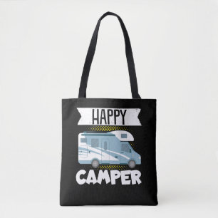 Motorhome RV Camping Happy Camper Tote Bag