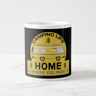 Motorhome   RV Motorhome   Camping Life Latte Mug 
