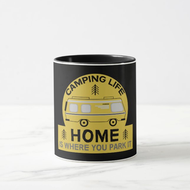 Motorhome | RV Motorhome | Camping Life Latte Mug  (Center)