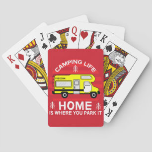 Motorhome RV Motorhome Camping Life Latte Mug Playing Cards