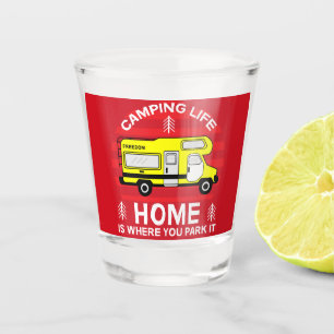 Motorhome   RV Motorhome   Camping Life Latte Mug  Shot Glass