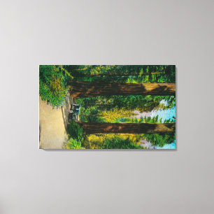 Motoring Through Giant Forest, Redwoods Canvas Print