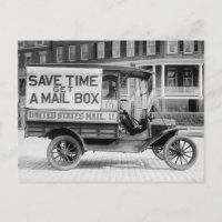 Motorised Mail Wagon by the U.S. Post Office Dept.
