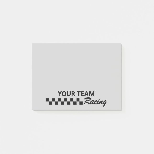 Motorsport Racing Team Post-it Notes (Front)