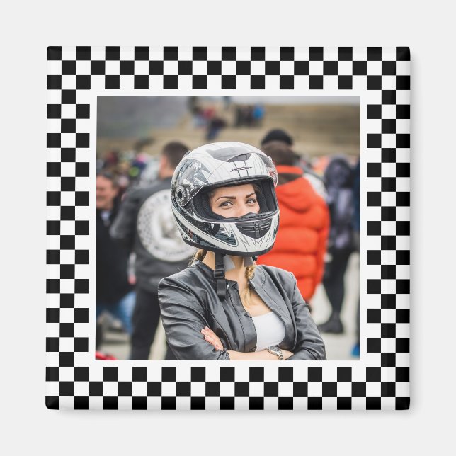 Motorsport theme with photo magnet (Front)