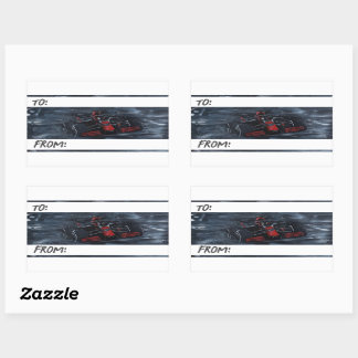Motorsports label sticker