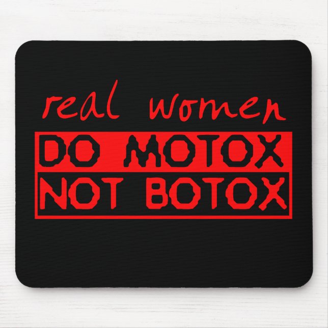 Motox Not Botox Dirt Bike Motocross Mousepad (Front)