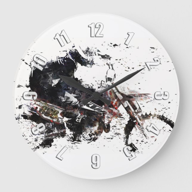 Motox Racer Large Clock (Front)