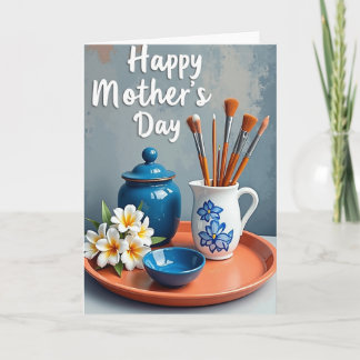 Mottled Blue Occasion Card
