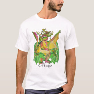 Mottled mango dragon with flowers T-Shirt