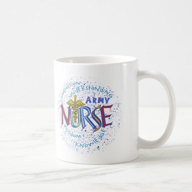 Motto Army Nurse  Coffee Mug (Right)