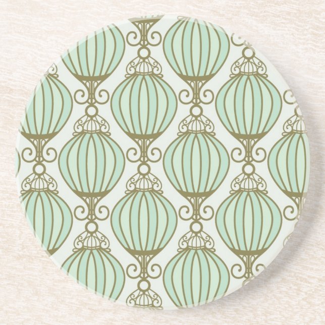 Motton Blue Pattern Coaster (Front)