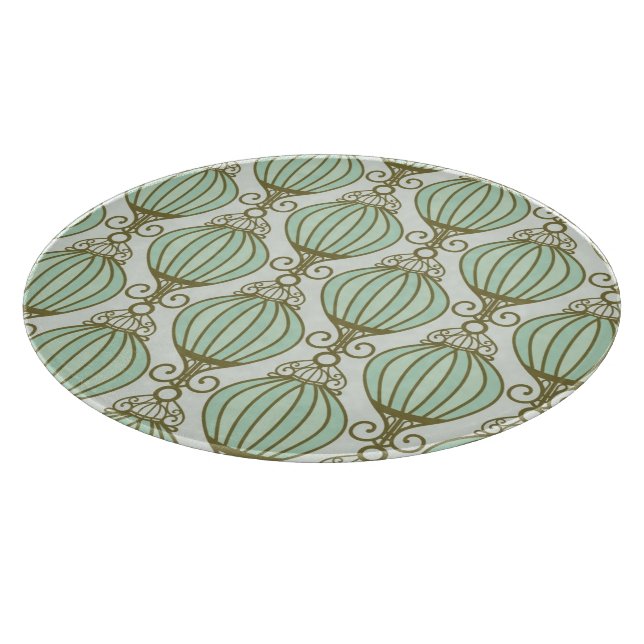 Motton Blue Pattern Cutting Board (Corner)