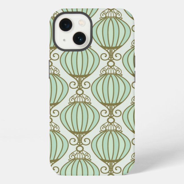 Motton Blue Pattern iPhone Case (Back)