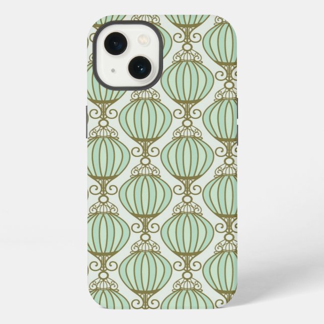 Motton Blue Pattern iPhone Case (Back)