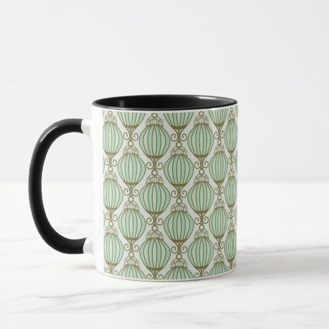 Motton Blue Pattern Mug (Left)