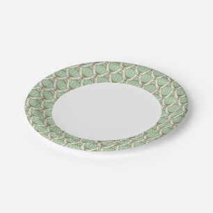 Motton Blue Pattern Paper Plate