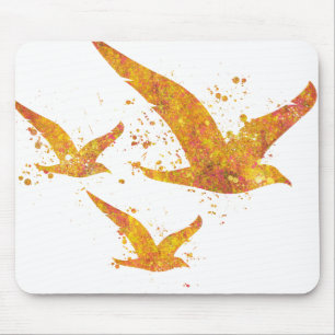Mouette Oiseaux Ocean Mer Nature Monde Terre Vol L Mouse Pad