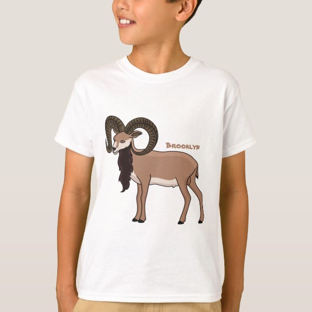 Mouflon goat illustration  T-Shirt (Front)