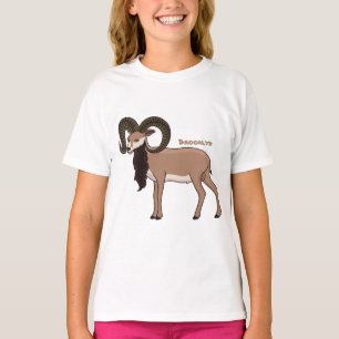 Mouflon goat illustration T-Shirt