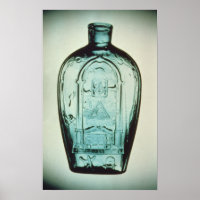 Mould-blown masonic flask